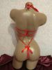 Атласний боді бант Червоний 1203