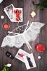 Мереживні трусики з розрізом Білі Марлен 1208